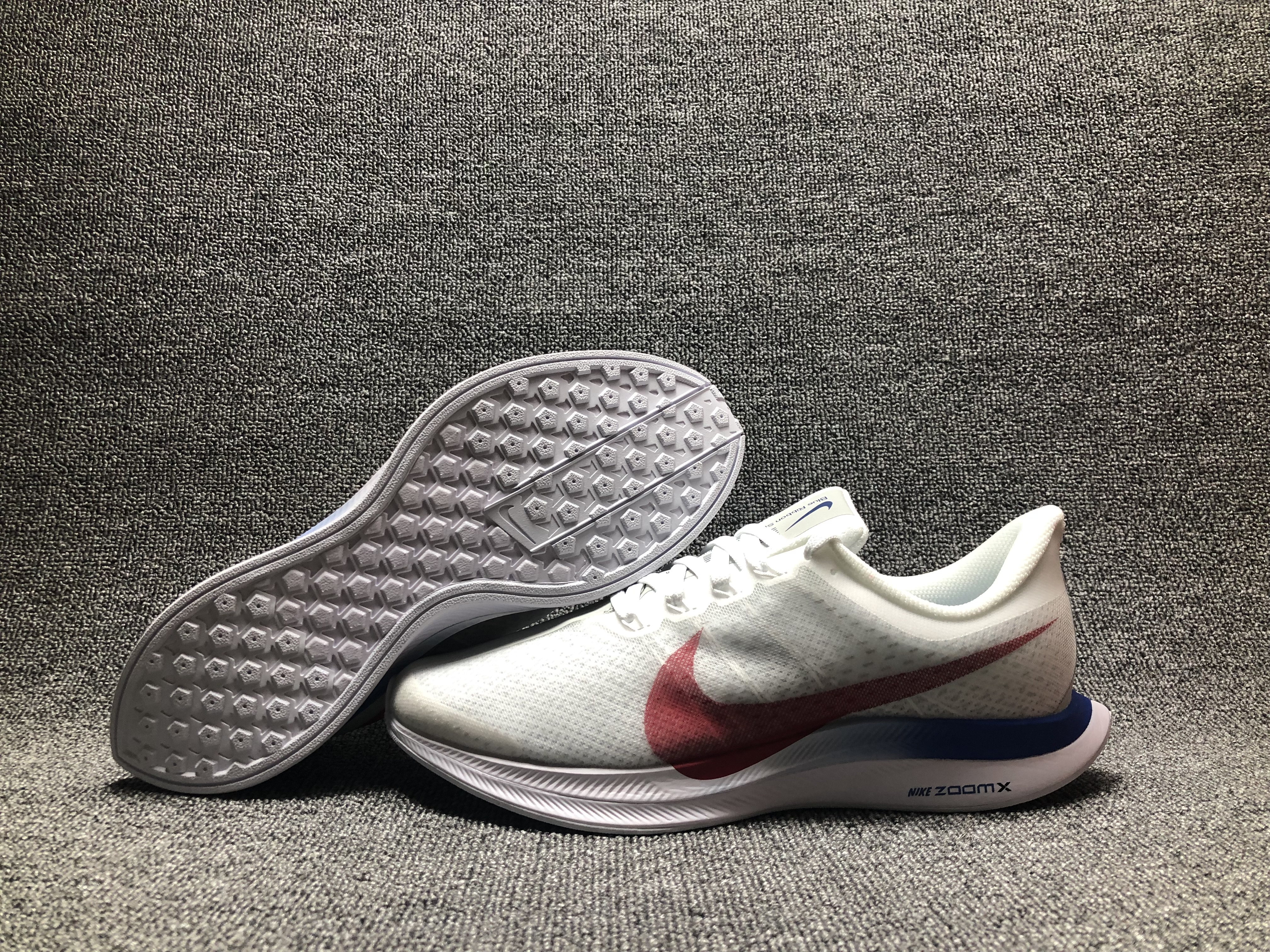 Men Nike Zoom Pegasus Turbo White Wine Red Running Shoes